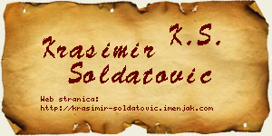 Krasimir Soldatović vizit kartica